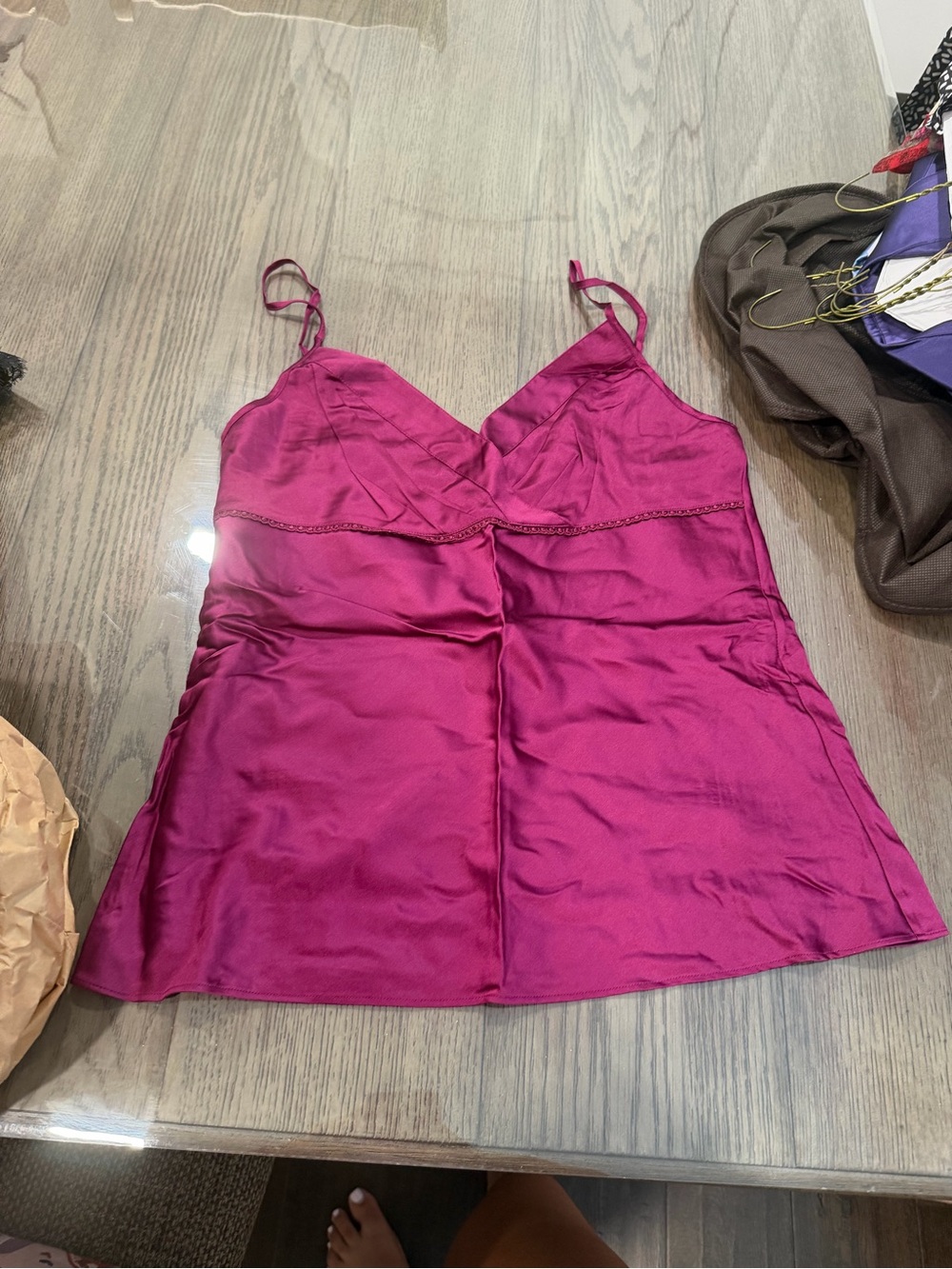 Brooks Brothers Fuchsia Silk Cami